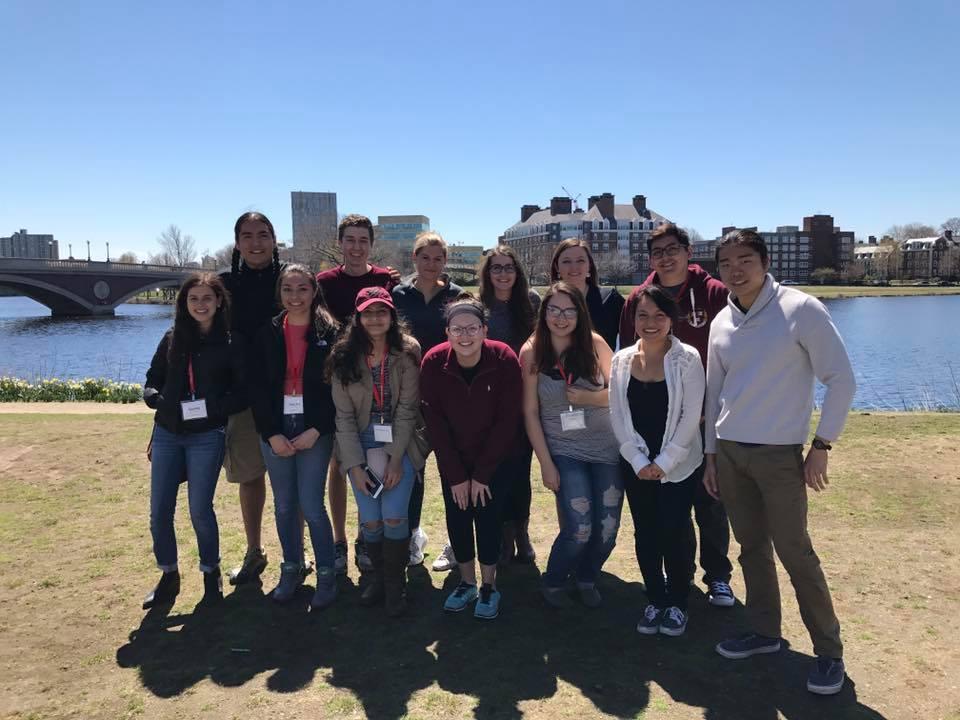 students attending an event at Harvard's admitted student's weekend