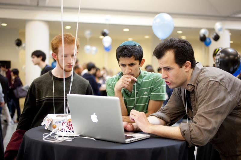 Students at the Tech Fair