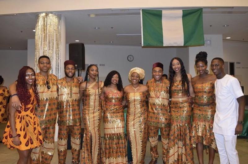 Students from Harvard's Nigerian Students Association Executive Board