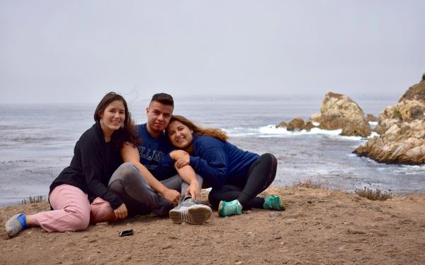 Student and her siblings in San Francisco